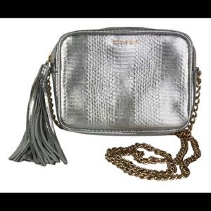 Victoria’s Secret Silver Metallic Shoulder Bag